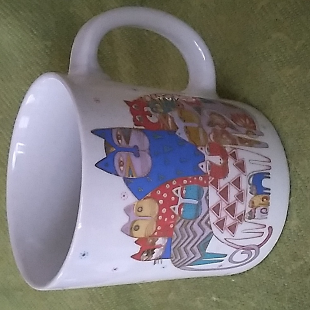 Vintage Laurel Burch I LOVE CATS! Coffee Mug